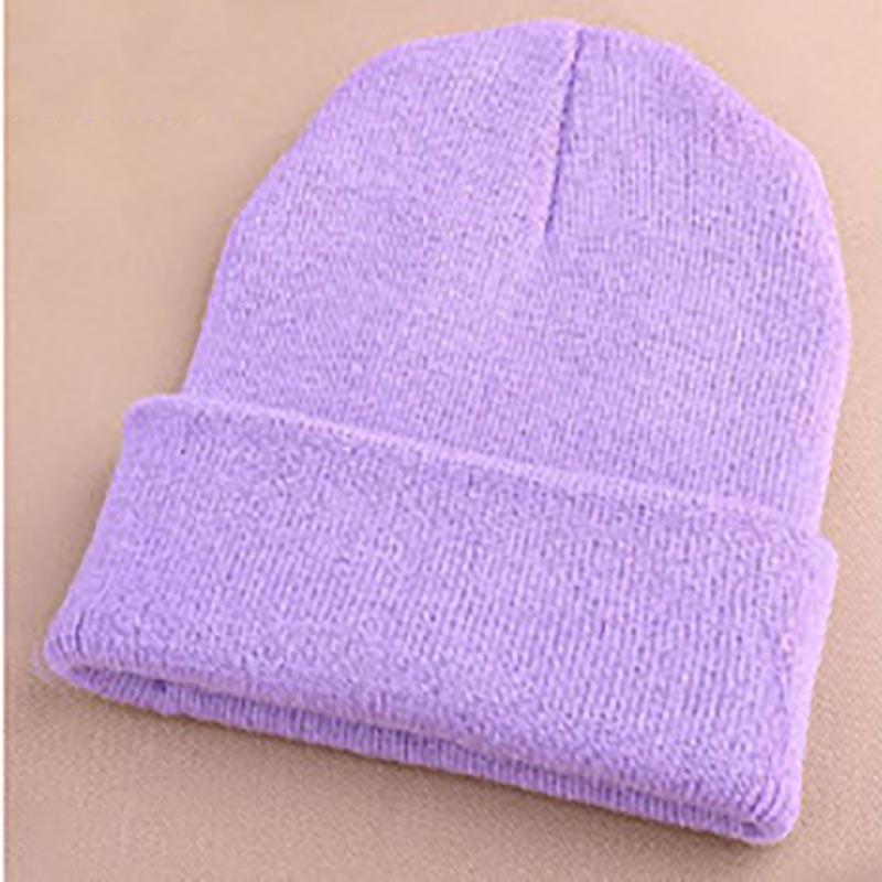 Mens Hat Beanie Ladies Womens Slouch Winter Ski Knitted Turn Up Neon Cap Warm