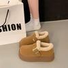 Cotton Shoes, Thickened Snow Boots, Warm Ankle Boots, Thick-soled Height-increasing Cotton Boots, Versatile Boots