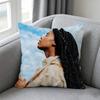 Black Girll Afro Pillow cover Soft Microfiber Pillowcase Home Sofa Decor Surprise Decorative printed