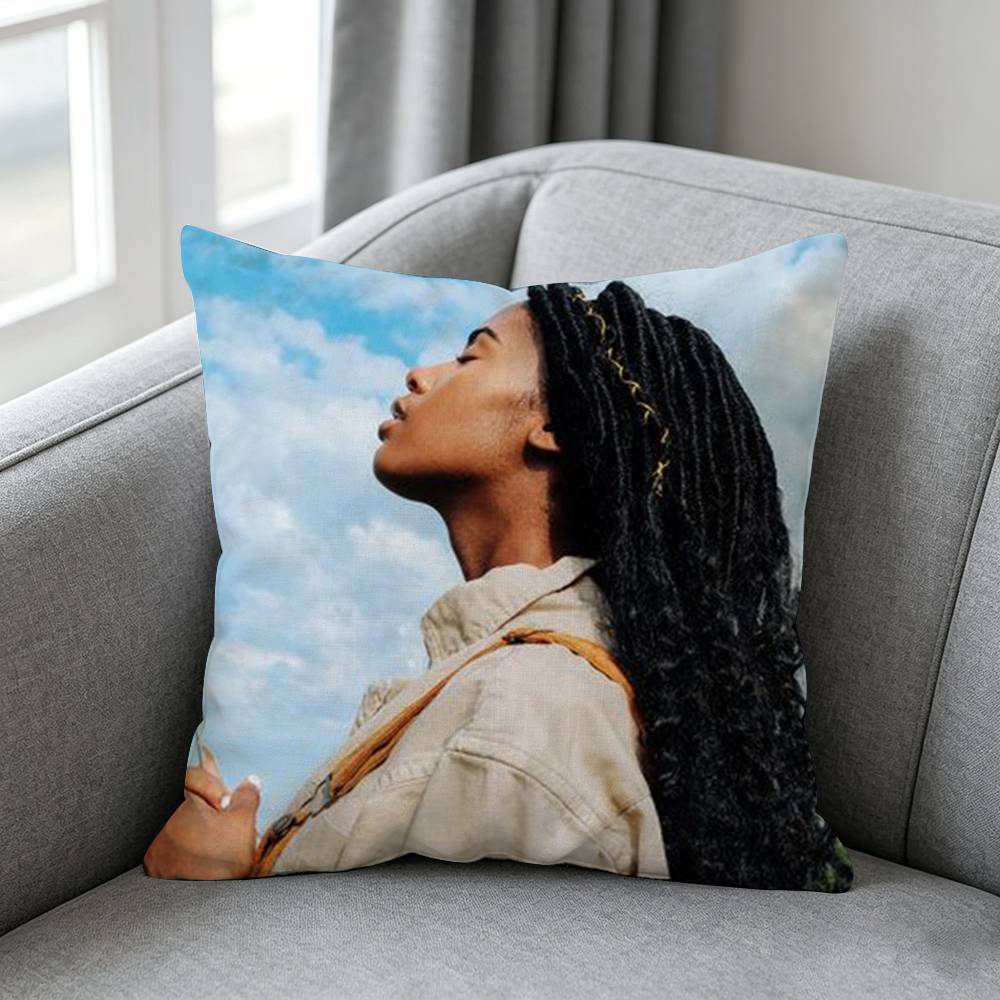 Black Girll Afro Pillow cover Soft Microfiber Pillowcase Home Sofa Decor Surprise Decorative printed