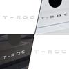 Decoración de Coche 3D ABS Cromado Insignia Emblema Maletero Coche Pegatina Para Volkswagen TROC T-ROC Logo Accesorios de Coche