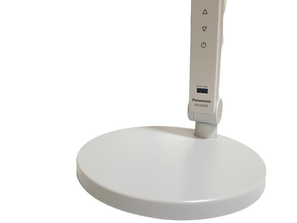 Panasonic Silver Metallic LED Stand Light Desk Stand SQ-LD525-W (Light Finish)