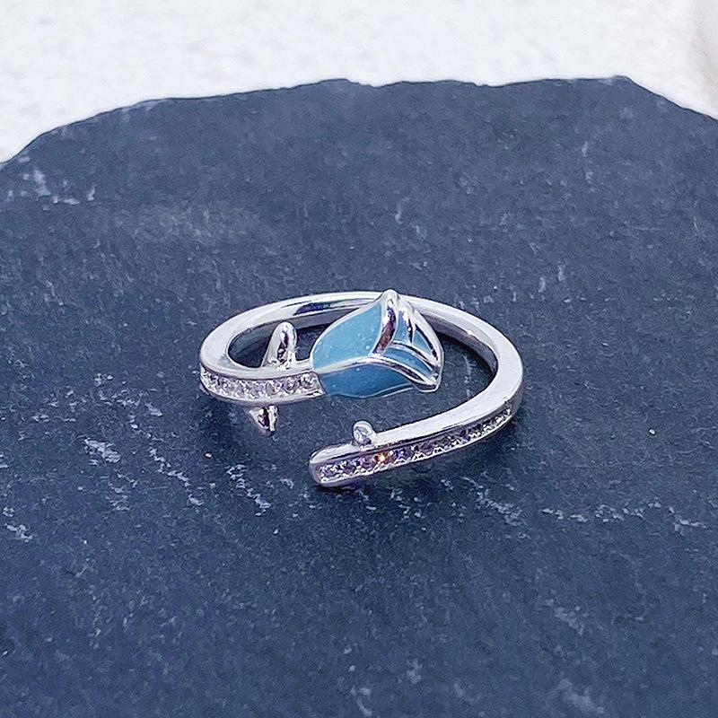 Rose Gold Light Luxury Full Of Diamonds Zircon Multi-Layer Stacked Open Ring Female Personality Niche Index Finger Ring Personality Ring