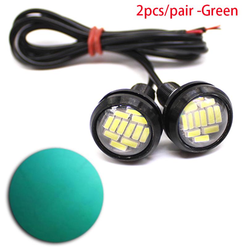 2PCS Eagle Eye LED 23mm 4014 12SMD Car Daytime Running Backup Turn Signal Lights Auto License Plate Lamps