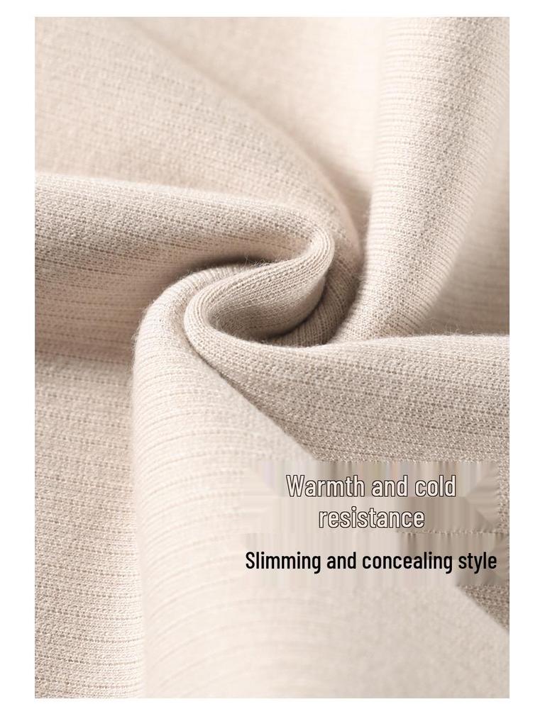 Damen High-Waist Wide-Leg Hose in Milchtee-Farbe - Schlankmachend und stilvoll für Herbst/Winter 2025