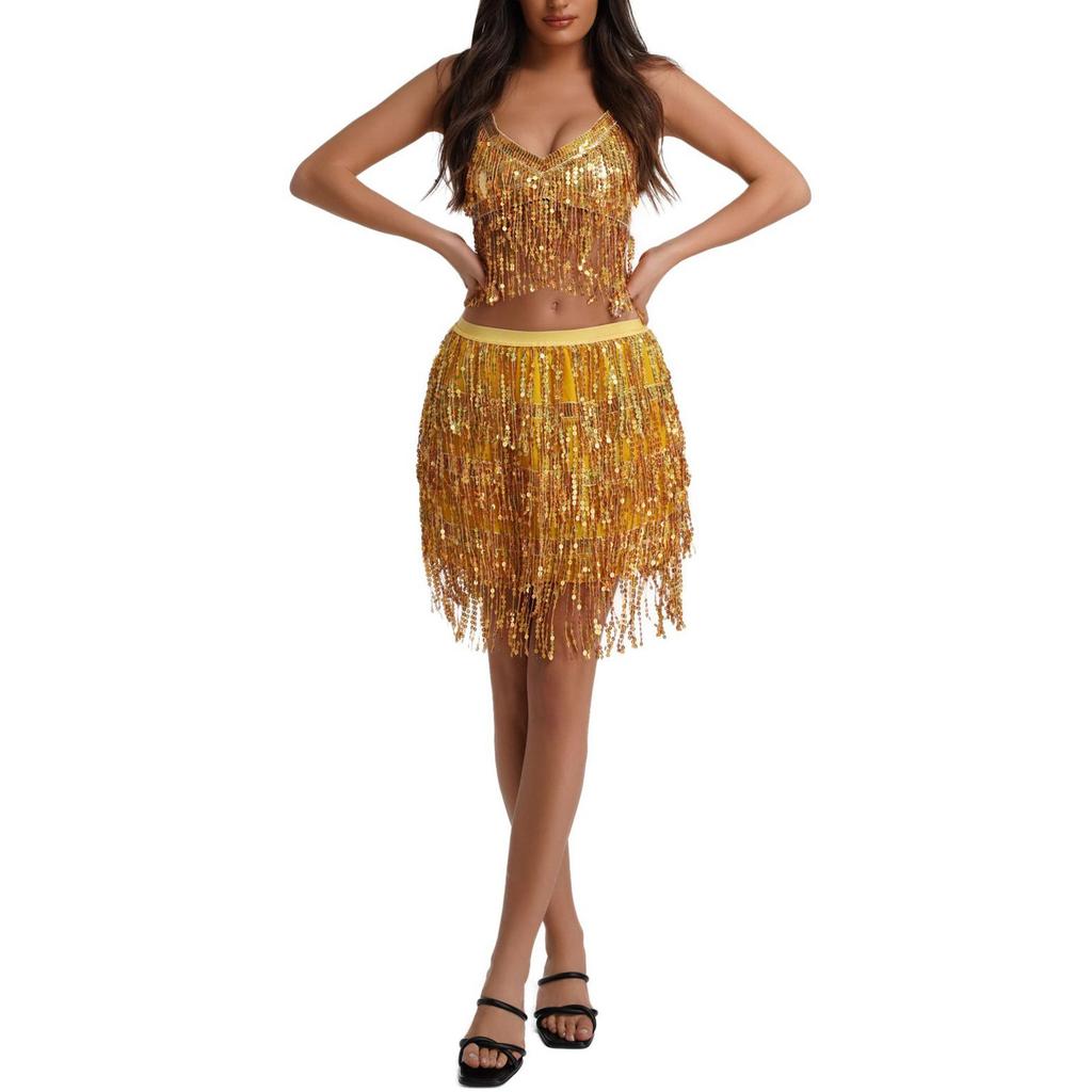 Sexy Tassel Belly Dance Costume For Women