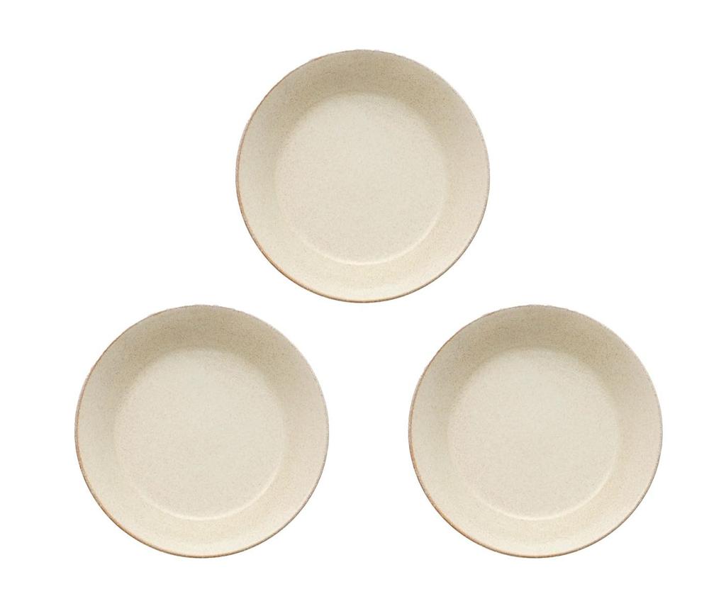 Aito Curry and Pasta Dishes Natural Color Set, (Gray, 3-Piece Set)