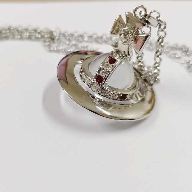 Grote Sprankelende Zirconia Driedimensionale Bol Hanger Ketting