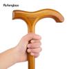 Orange Wooden Single Joint Fashion Walking Stick Decorative Cospaly Cane Halloween Mace Crutch  Wand Crosier 92cm