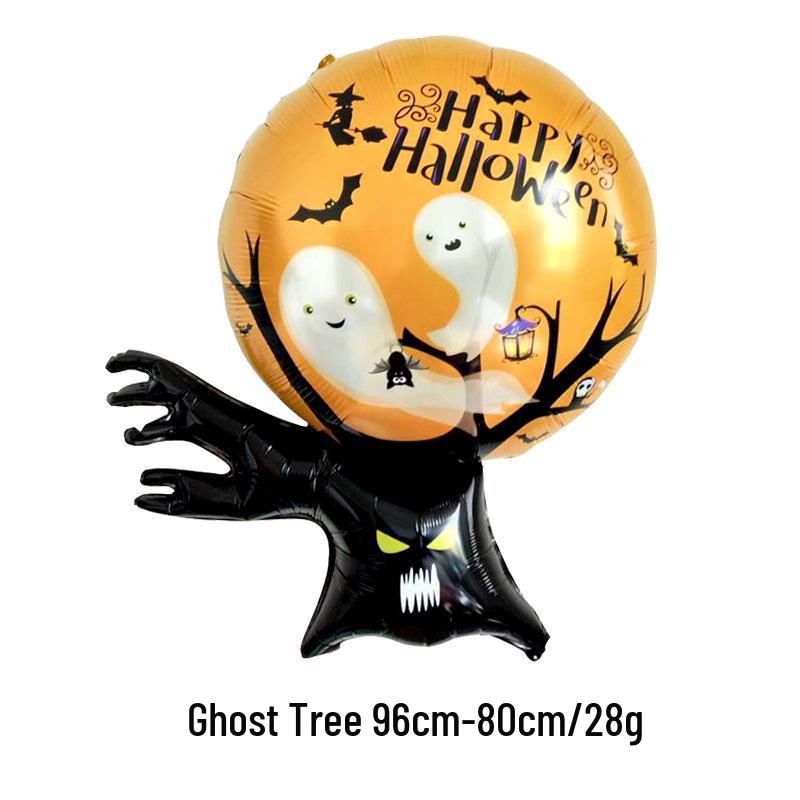 Aluminum Foil Balloons: Halloween Decorations with Ghosts, Skeletons, Pumpkins, and Bats