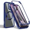 Coque pour iPhone 17e, Protection Intégrale Hybride avec Cercle Magnétique - Bleu Marine