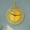 Wall Clock, Digital Clock Pendulum Silent, Hanging Decorations for Living Room Bedroom Eid