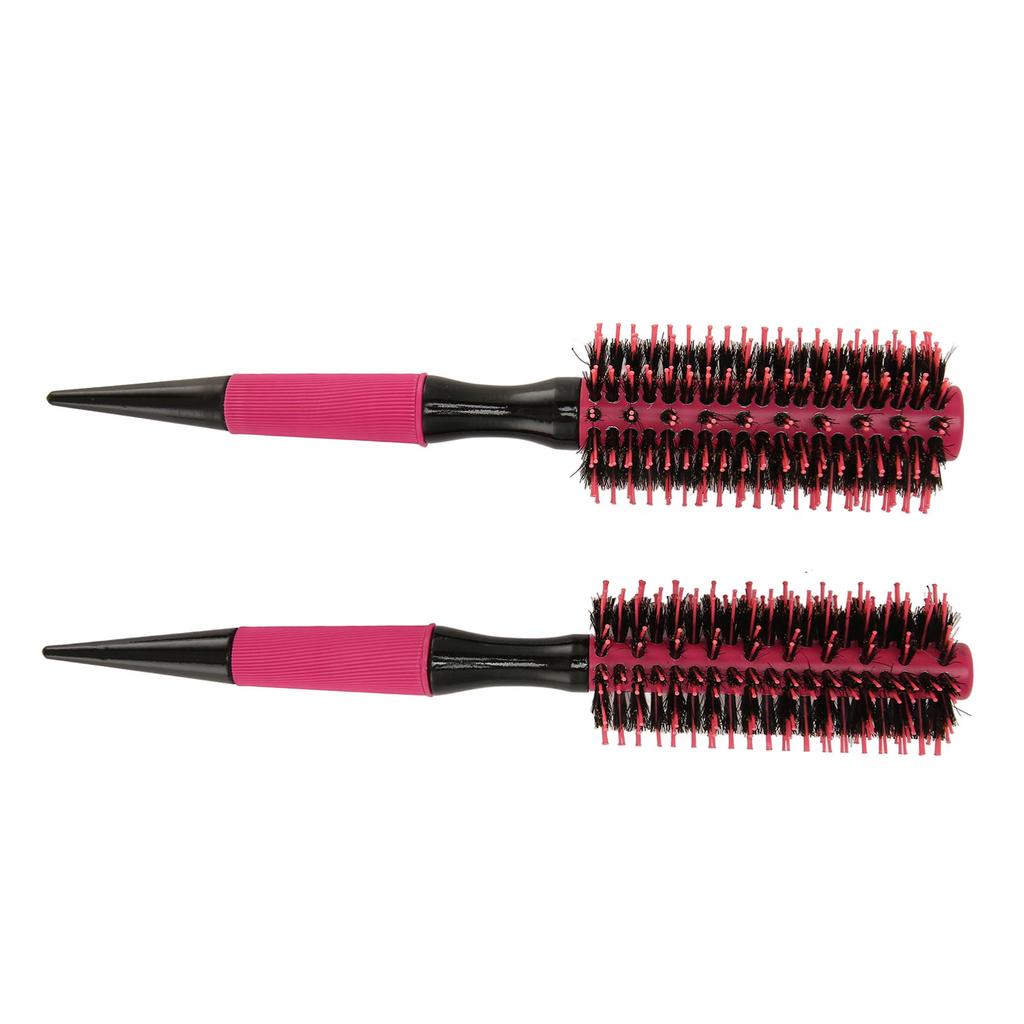2Pcs Round Hair Comb Ergonomic Handle Portable Practical Even Heat Dissipation Hair Styling Round