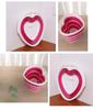 Large Capacity 10L Folding Bucket Silicone Pink Heart Shape Home Use Fishing Camping Outdoor Leisure Cute Bucket