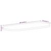 VidaXL Dessus de Table, Dessus de Table de Remplacement, Dessus de Rechange Salle à Manger, 100x50x3,8 cm Ovale Bois Massif 370156
