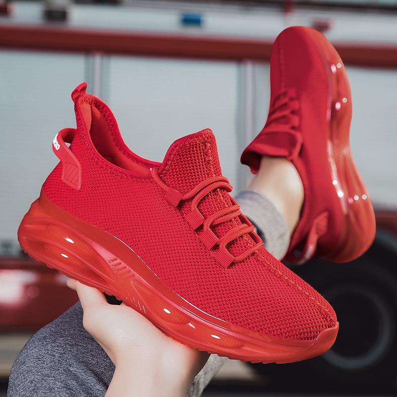 Light Running Shoes for Men Knitted Mesh Casual Sneakers Breathable Walking Jogging Sports Shoes Outdoor Trainers