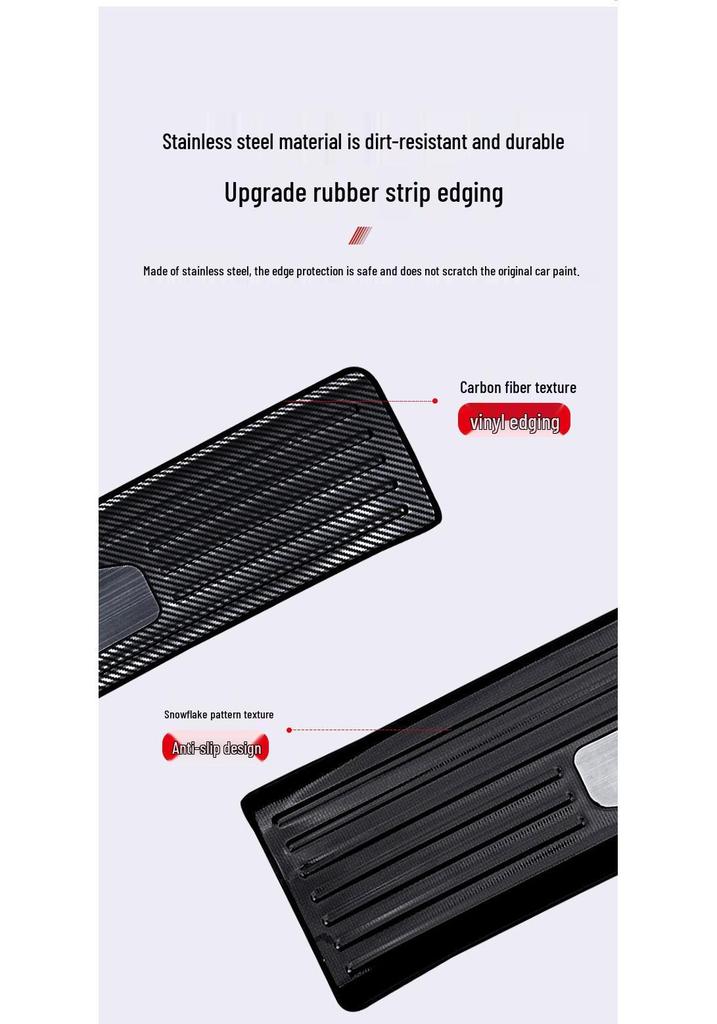 Zeekr 9X Stainless Steel Door Sill Protector - Full Wrap, Scratch & Wear Resistant Welcome Plate