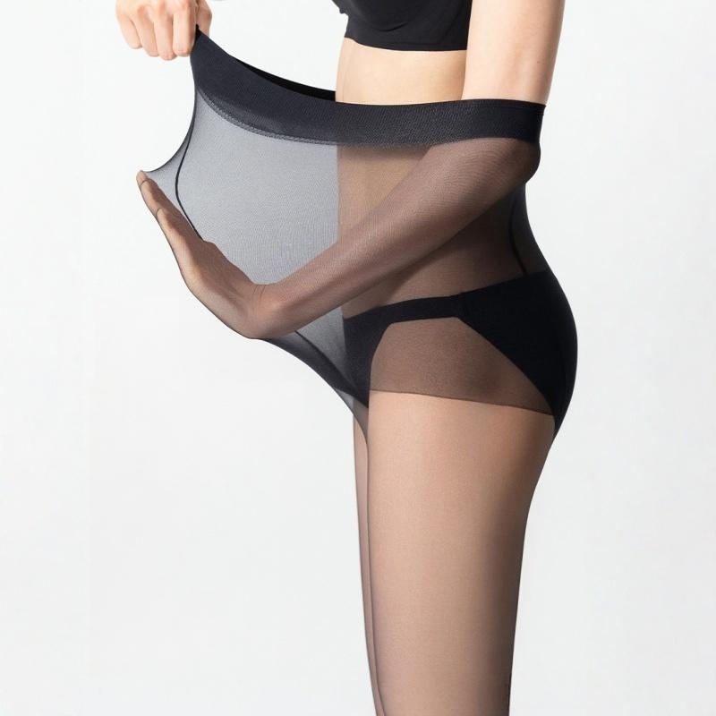 Extra Large Summer Tights Women Anti-Hook Silky Touch Elastic Big Size Pantyhose Xl 3Xl T Crotch Sexy Transparent Underwear