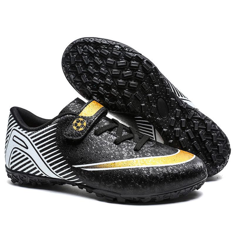 Children's Football Shoes Broken Nails Boys and Girls Anti-skid Training Shoes Velcro Short Nails Artificial Grass Nails