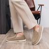 Men Flat Loafers Frosted Suede Flat Shoes Comfortable Non Slip Fashion Loafers 2026  Lightweight Trendy Outdoor Casual Shoes