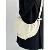 Ielgy Style Korean Version Pleated Pod Bag Female Large Capacity Croissant Shoulder Messenger Bag