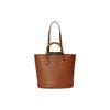 Gucci Diana Bamboo Double G Logo Solid Leather Tote Bag Women tote bags Brown 750394-UAAAY-2548