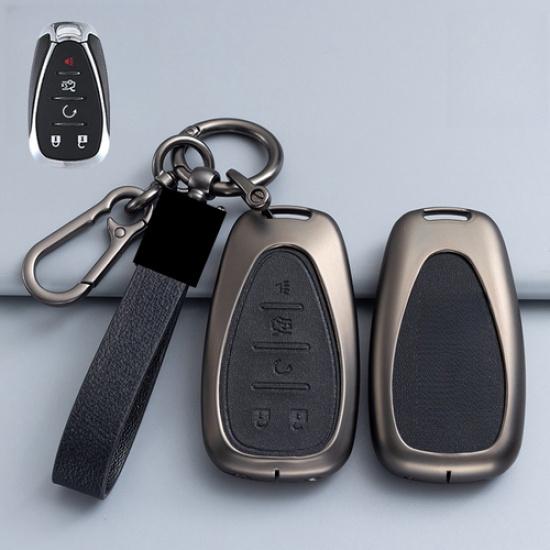 Zinc Alloy Leather Car Key Case Cover Bag For Chevrolet Spark Volt Cruze Camaro