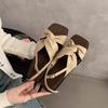 Flat-soled sandals women's summer outer wear new versatile French beautiful fairy style with skirt travel seaside Roman shoes