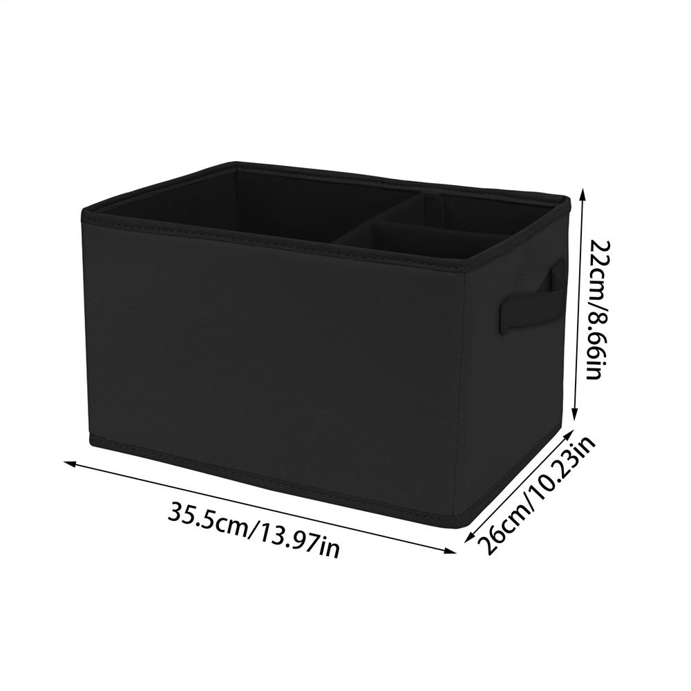 Car Box Organizer Trunk Organizer For Car Space-Saving Foldable Leather Bin No Lid Holder For Van Truck Driver Groceries Road