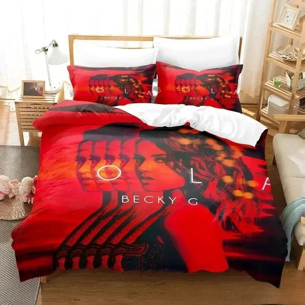 Fashion 3d Print Singer B-Becky G Bedding Set Boys Girl Twin Queen King Size Duvet Cover Pillowcase Bed Boys Adult Home Textiles