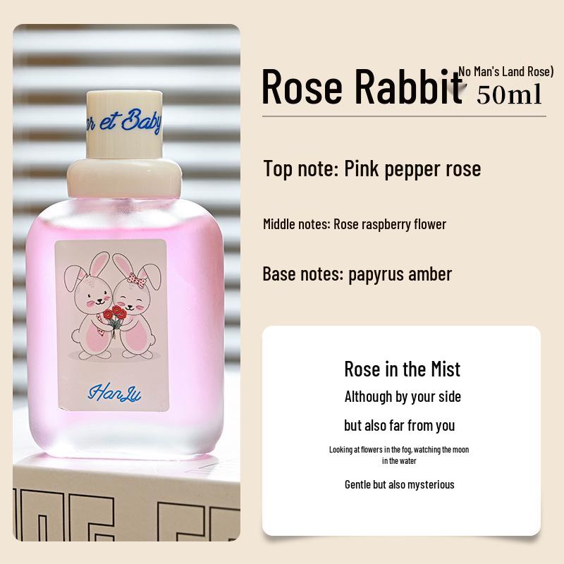 Hanlu Little Rabbit Perfume: Long-lasting, Light Fragrance for Women and Girls - Popular and Unique Scent