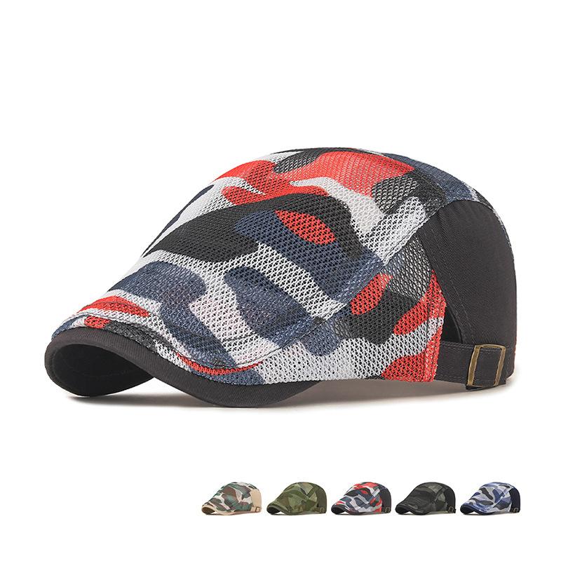 Sommer Outdoor Schirmmütze Herren Sonnenschutz Mesh Vorwärtskappe Leicht Atmungsaktiv Camouflage Kappe