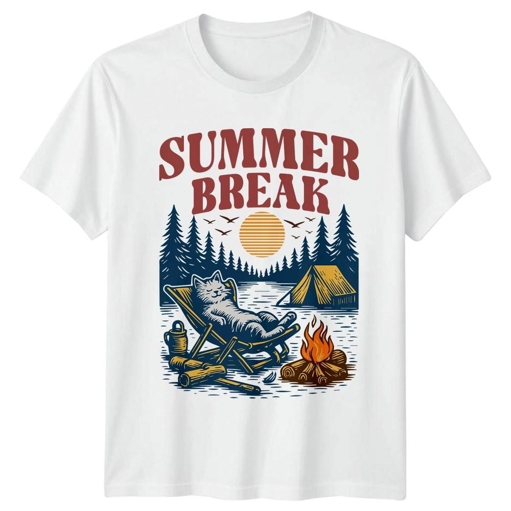 Summer Break TShirt Retro Outdoors Nature S