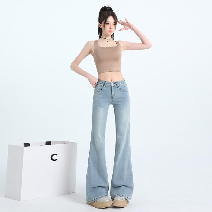 Jeans for Women Without Legs, Bell-bottom Pants for Women, Slightly Flared Pants for Women, Slimming and Loose