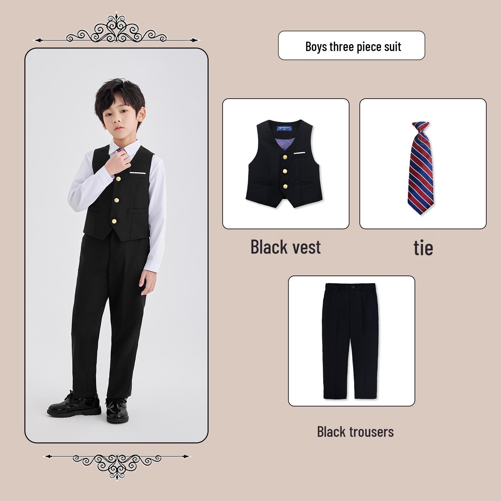 Kids British Style Suit Set: Spring Kindergarten and Primary School Uniform 110cm