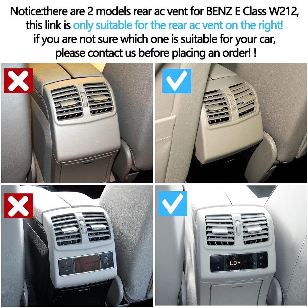 Modell B Bakre Luftkonditionering AC-ventilationsgaller Utloppsskydd för Mercedes Benz W212 E-klass E200 E260 E280 E300 E320 E350 E400