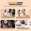 Magnetic Selfie Light, iPhone MagSafe-Compatible Phone Light. 360° LED Selfie Ring Fill Light with Foldable Stand and Mirror