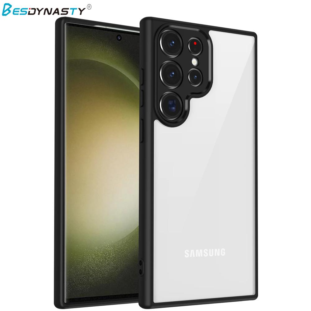 Luxury Matte Acrylic Clear Hard Case For Samsung Galaxy S25 Edge S24FE S23 Ultra Plus A56 A36 A25 A26 A24 A52S A16 A55 A35 Cover