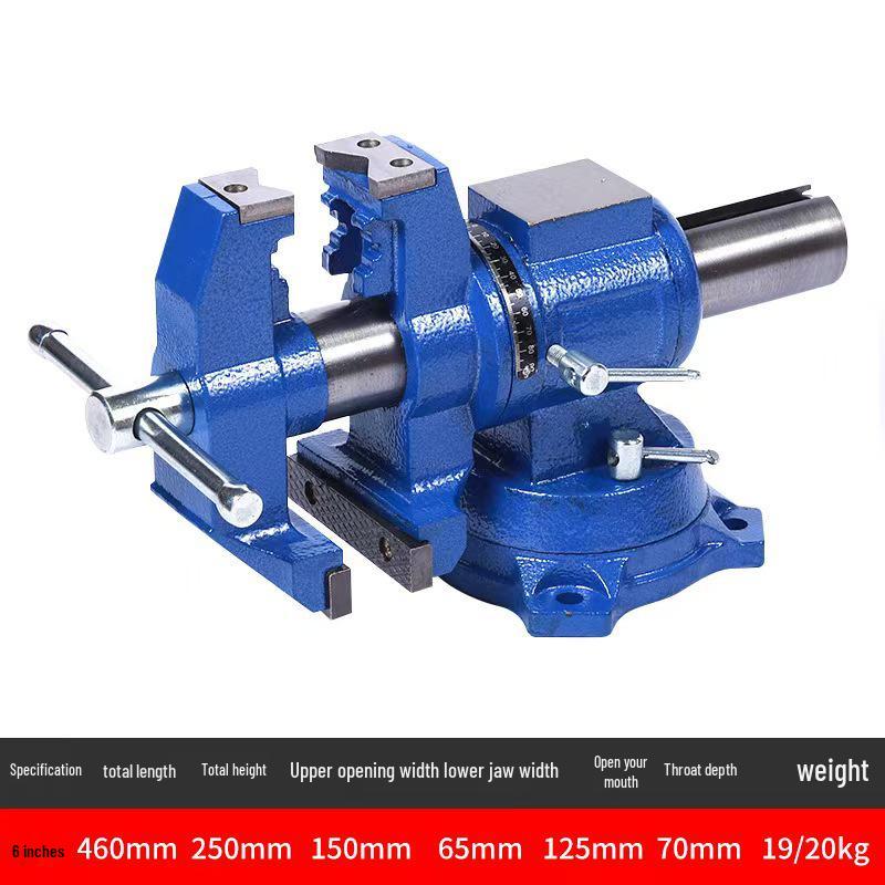 Industrial Heavy-Duty Bench Vise with Anvil - Available In Sizes 4" To 16"