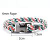 New Bohemian Rope Bracelet Men Handmade Braided Wrap Braslet Bangle Pulseria Hombre Outdoor Camping Marine String Braclet Joias