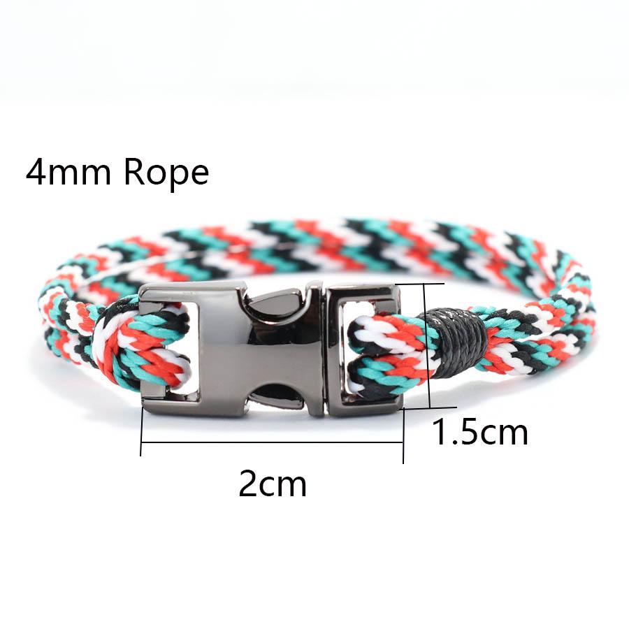 New Bohemian Rope Bracelet Men Handmade Braided Wrap Braslet Bangle Pulseria Hombre Outdoor Camping Marine String Braclet Joias