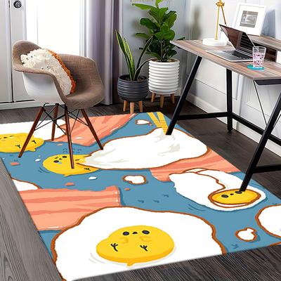 1pc Gudetama Anime Cartoon Design Office Chair Mat - Non-Slip Carpet for Home Decor, Suitable for All Seasons, Perfect Gift Idea.A067