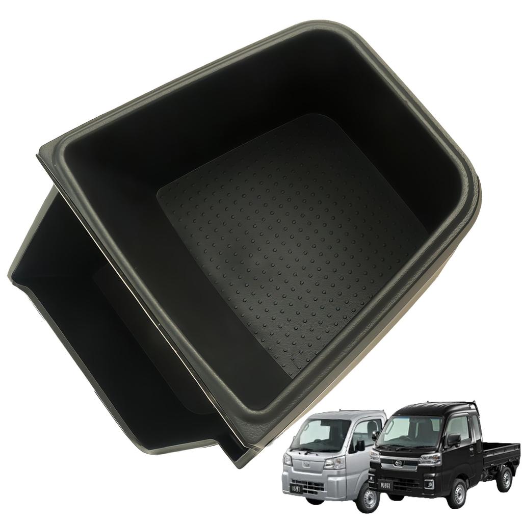 RXCARGO Passenger Side Cup Kit for Air Conditioner Outlet for Hijet Jumbo S500 Series Model Holder/Drink Holder/Storage (Black) Truck/Hijet (Late