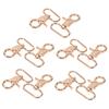 10PCS Keychain Hook 360 Degrees  Rotation Flexibility Light Weight Alloy Lobster Clip with Rotate Hook Clip for Straps