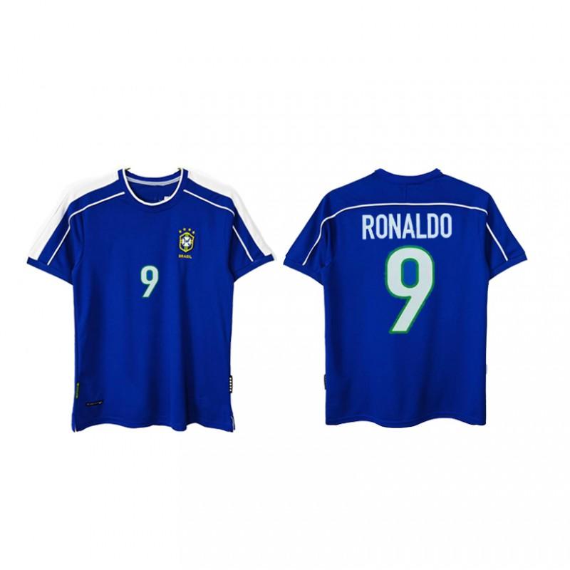 Vintage Football Jersey Zidane Atletico Madrid Ronaldo Ronaldinho AC Santos Roma Retro Soccer Shirt Unisex
