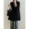 Camicie da donna eleganti con cintura e lacci, a maniche lunghe, larghe e chic, da ufficio, tinta unita e semplici.