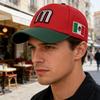Mexico M Letter Embroidered Baseball Cap Adjustable Cotton Polyester Blend Sunhat For Men Women Kids