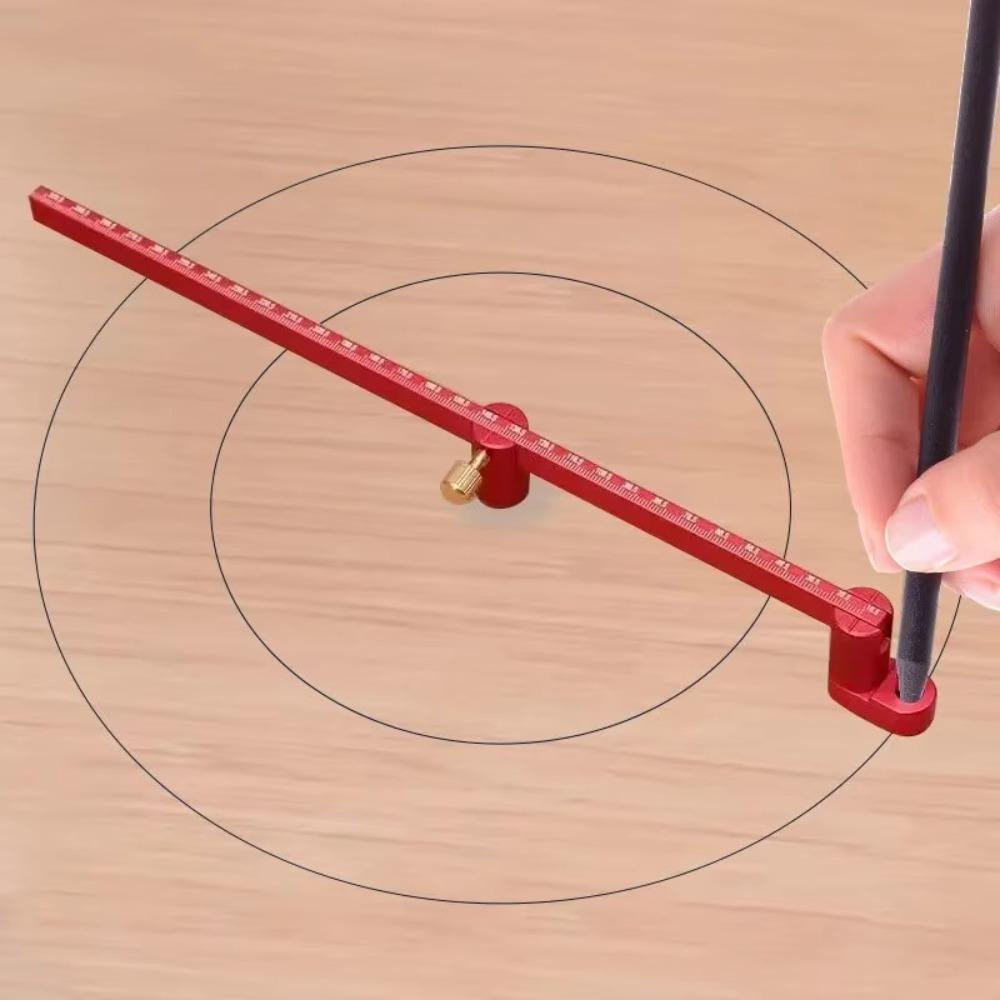 Adjustable Drawing Circle Ruler Aluminium Alloy Carpenter Tools 2025 Measurement Tool