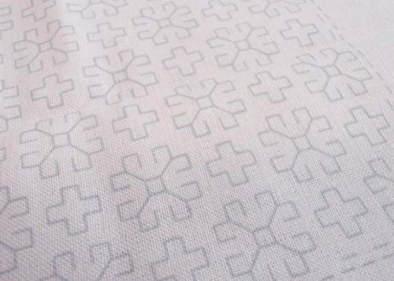 OLYMPUS Thread Sashiko Fabric Pack Sashiko Flower Dishcloth Margaret - One-Stitch - H-1054