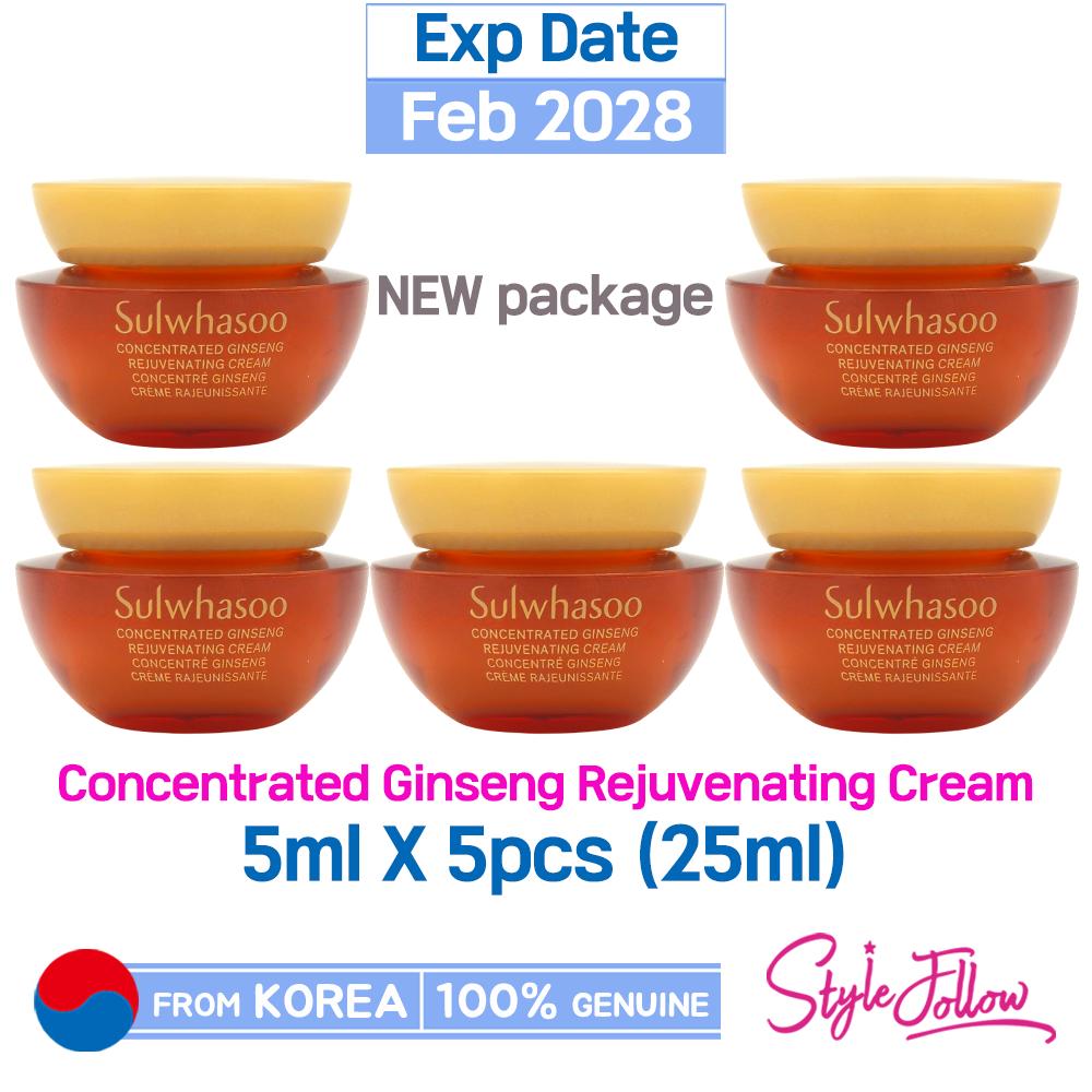 

5 шт./25 мл_[SULWHASOO] Концентрированный омолаживающий крем с женьшенем 5 мл (Образец) 5ml X 10pcs (50ml) ▶NEW